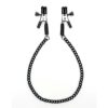 Adjustable nipple clamps with black chain