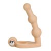 Anal Stimulator The Ultra Soft Bead 6 with Vibration Flesh