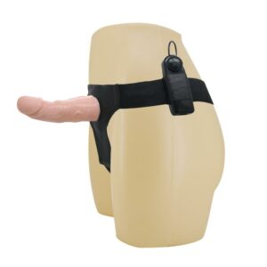 Baile Strap-on with Vibrating Dildo Flesh 15 cm