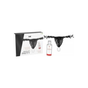 Black Brazilian Panty and Strawberry Slide Gel 50 ml