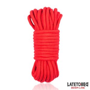 Bondage Cotton Rope 5 m Red