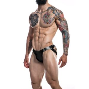 C4M14 Desire Jockstrap Leatherette Black