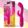 Cakey G-Spot and Rabbit Vibe USB Silicone Fuchsia