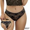 Camila Open crotch Panties with Floral Lace