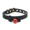 Collar with Bow and Rattle 44 cm Black/Red