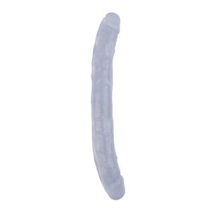 Double Dildo Hi-Rubber 12.8 Clear