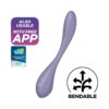 G-Spot Flex 5+ Multi Vibrator with Satisfyer Connect APP Lilac