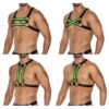 H4RNESS06 Chest Harness 4WAY Blazing Green One Size