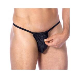 Leather Adjustable G-string One size