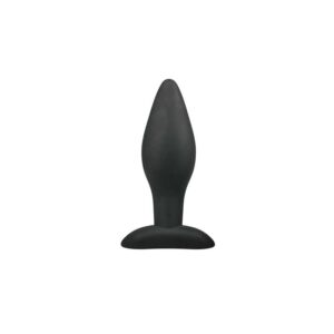 Medium Black Silicone Buttplug