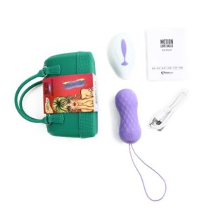 Motion Love Balls Vibrating Egg with Remote Control Jivy Purple