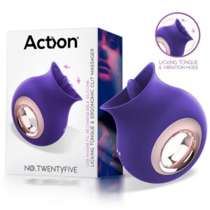 No. TwentyFive Licking Tongue and Vibrator Clitoris Massager