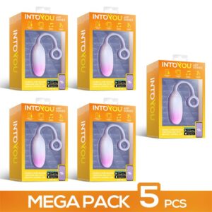 Pack de 5 Vibrating Egg with APP Pink/Blue