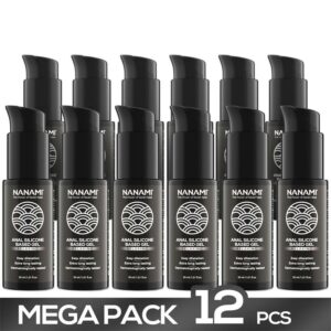 Pack of 12 Silicone-Based Anal Relaxing Lubricant Gel 30 ml