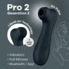 Pro 2 Gen 3 Liquid Air Technology Suction and Vibration App Connect Black