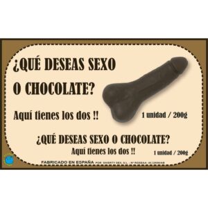 Pure Chocolate Bar Penis Shape 200 gr