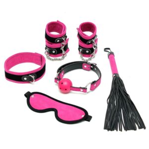 Rimba Bondage Play Complete Restraint Set 6 Pieces Pink