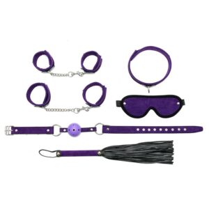 Rimba Bondage Play Complete Restraint Set Purple