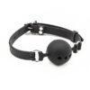 Silicone Breathable Ball Gag Adjustable 4 cm Size S Black