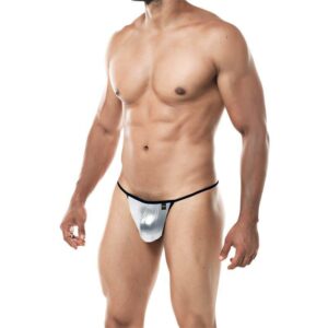 Skai Silver G-string Thong Size XL