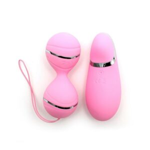 Vibrating Lay-on Kegelball set Ibiza Pink