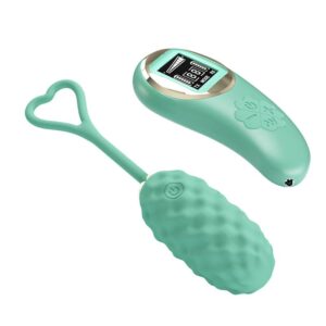 Vivian Vibrating Egg with Digital Screen Remote Control Green