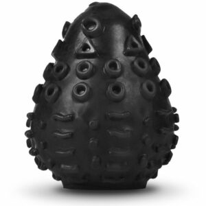 G-VIBE - REUSABLE TEXTURED MASTURBATOR EGG BLACK