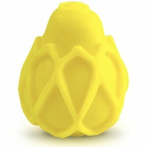 G-VIBE - REUSABLE YELLOW TEXTURED MASTURBATOR EGG