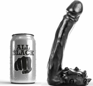 ALL BLACK - DILDO REALISTIC 19 CM