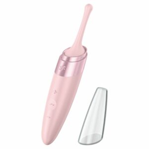 SATISFYER - TWIRLING DELIGHT CLIT TIP VIBRATOR PINK