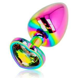 OHMAMA - IRIDESCENT HEART ANAL PLUG SIZE L