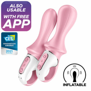 SATISFYER - AIR PUMP BOOTY 5+ INFLATABLE ANAL VIBRATOR PINK