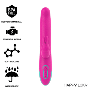 HAPPY LOKY - PLUTO RABBIT VIBRATOR & ROTATOR WATCHME WIRELESS TECHNOLOGY COMPATIBLE