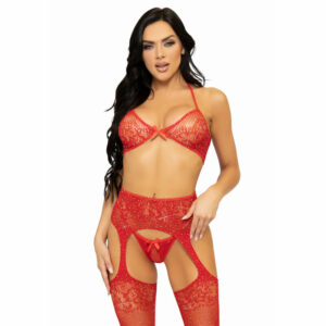 LEG AVENUE - THREE PIECES SET BRA