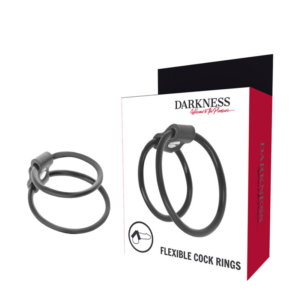 DARKNESS - ENHANCING DUO PENIS RINGS.