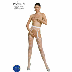 PASSION - ECO COLLECTION BODYSTOCKING ECO S008 WHITE