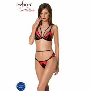 PASSION - PEONIA SET EROTIC LINE RED L/XL