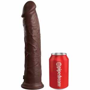 KING COCK - ELITE REALISTIC SILICONE DILDO 28 CM BROWN