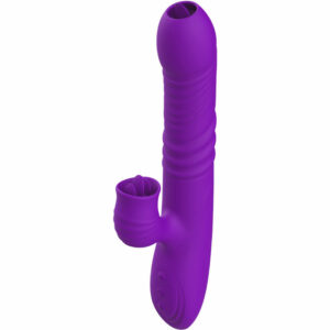 ARMONY - FULLY G SPOT RABBIT VIBRATOR WITH STIMULATING TONGUE VIOLET HEAT EFFECT