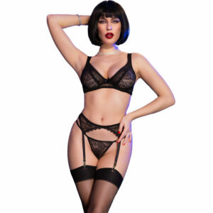 CHILIROSE - CR 4692 SET FOUR PIECES BLACK M