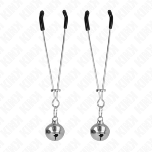 KINK - THIN BELL NIPPLE CLAMPS SILVER 7 CM