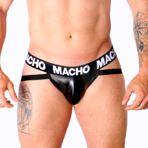 MACHO - MX25NC JOCK BLACK LEATHER XL