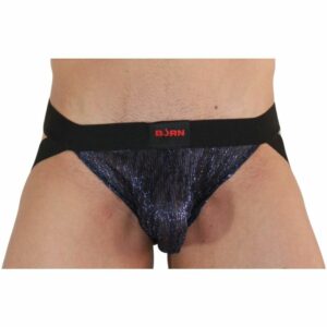 BURN - 006 JOCK SHINY BLUE / BLACK S