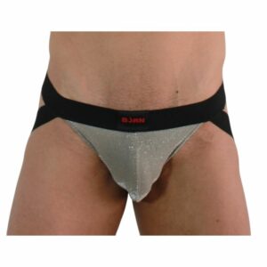 BURN - 001 JOCK SHINY BEIGE / BLACK XL