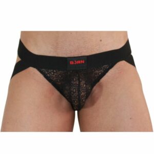 BURN - 005 JOCK LINGERIE BLACK M