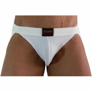 BURN - 007 JOCK LYCRA WHITE L