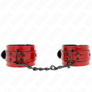 KINK - DARK RED WRIST CUFFS 23 X 5 CM