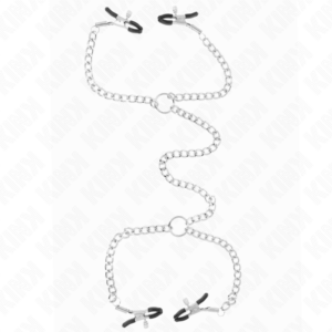 KINK - 4 CHAIN NIPPLE CLAMPS 32 CM WITH LITTLE CHAINS 14 CM