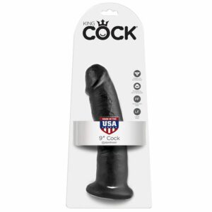 KING COCK - 9 DILDO BLACK 22.9 CM