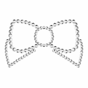 BIJOUX - MIMI BOW SILVER NIPPLE COVERS